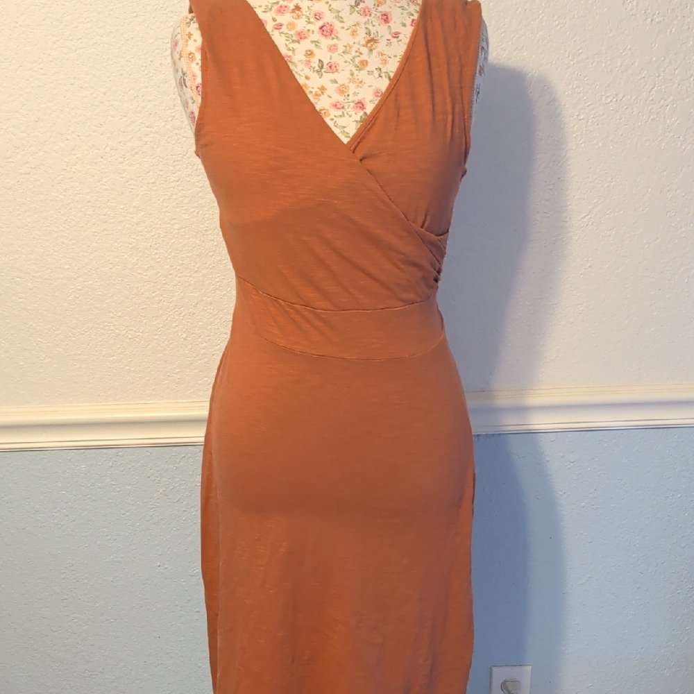 Patagonia Porch Song Wrap Dress in Rust